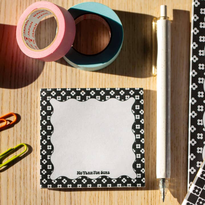 No Yeah For Sure - Wholesale Sticky Notes - Daisy Black Sticky Notes1
