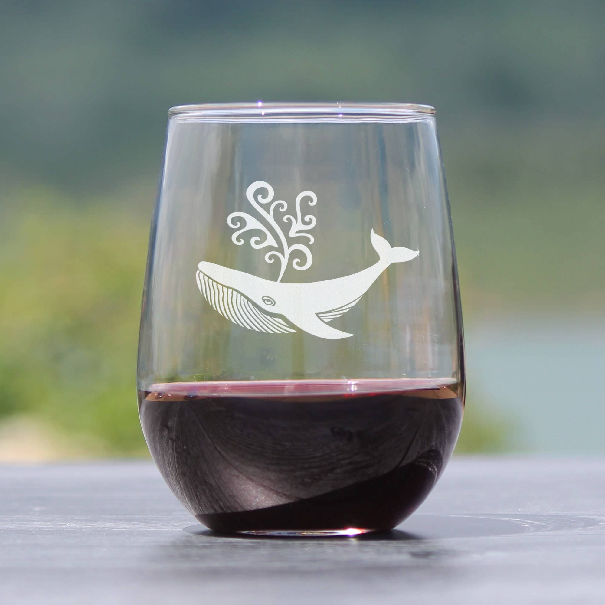 bevvee - Wholesale Wine glass - Whale Stemless Wine Glass - Ocean Beach Gifts and Decor