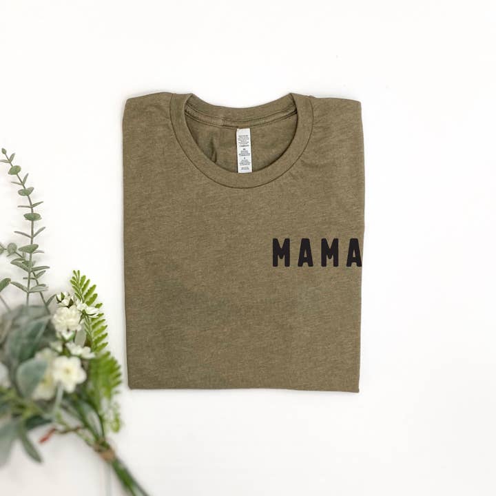 Mama - T-shirt aimé - Design noir pour la vente par Merce and Company