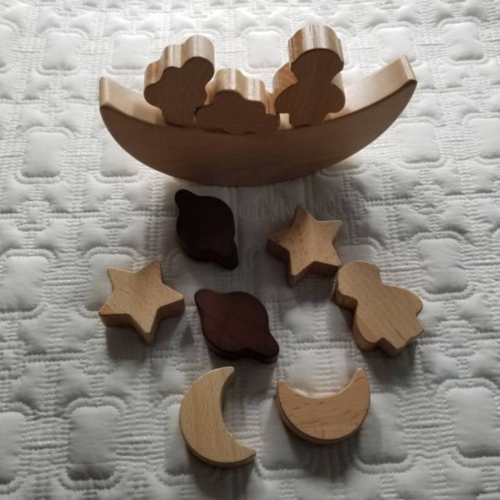 D & C TOYS - Wholesale Wood Toy - Kids - Stars and Moon Balance Game