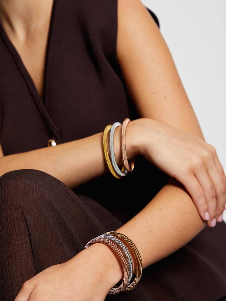 Bracciali magnetici Jodie in acciaio inossidabile per la vendita all'ingrosso da parte di Maudella