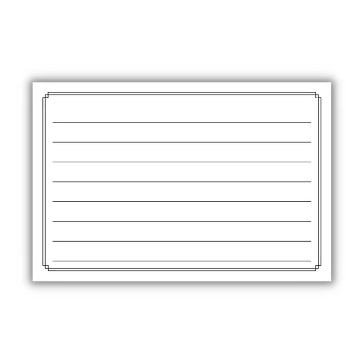 Blocco note foderato bianco e nero dal design semplice per la vendita all'ingrosso da parte di Western Fancies