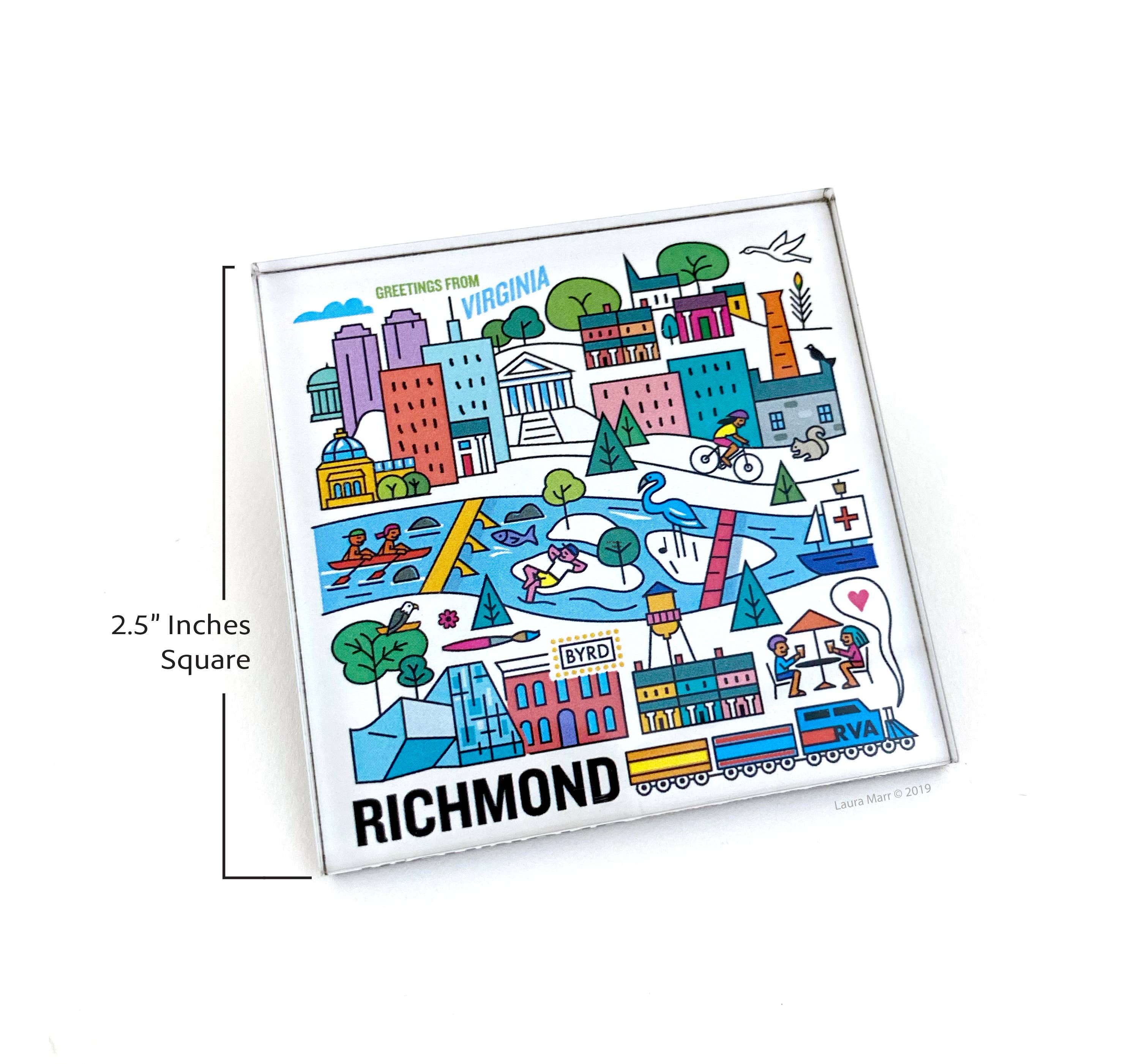 Flourish Creative - Wholesale Magnet - Richmond, Virginia Magnet2