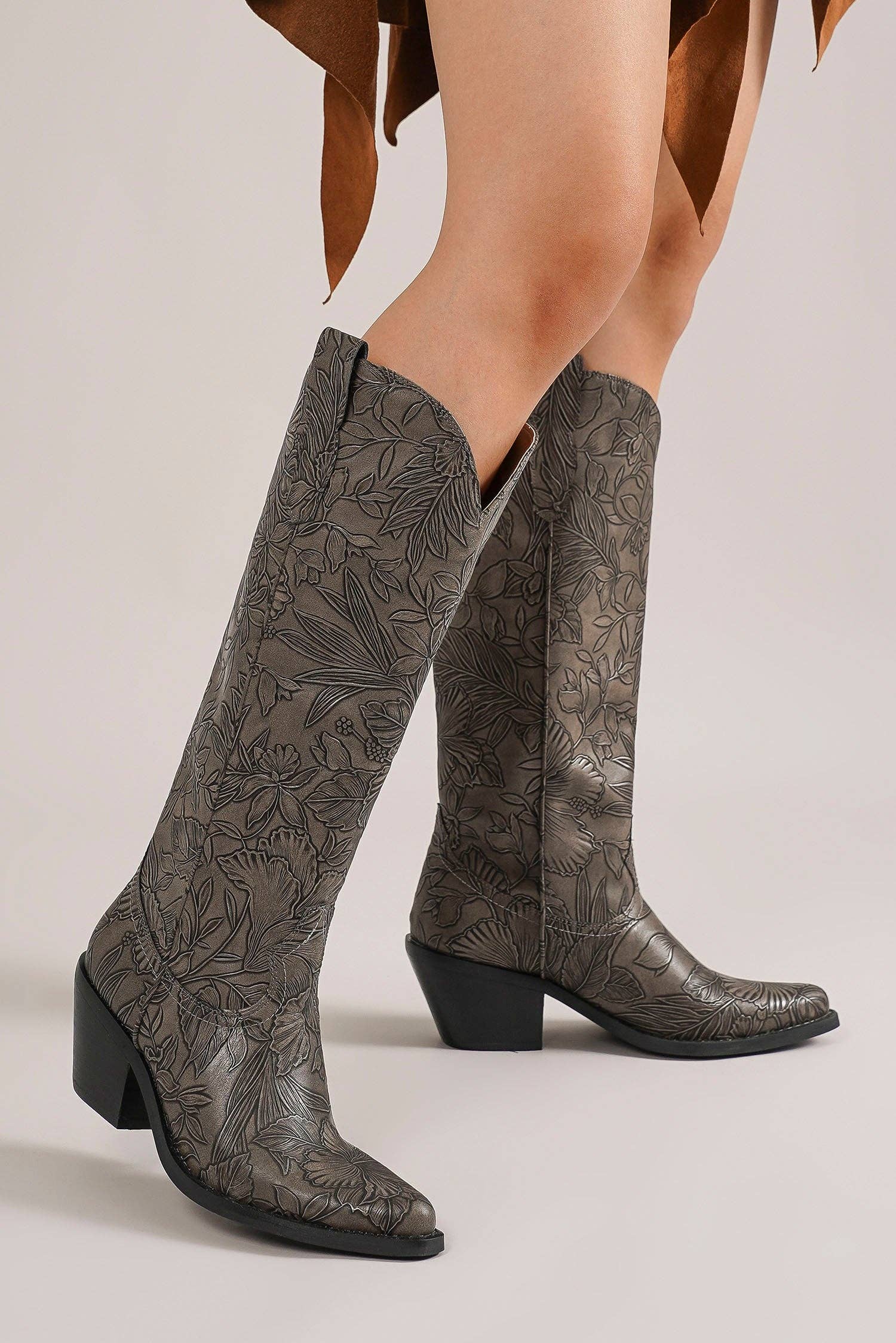 BEAST FASHION – wholesale Cowboystövlar - Dam – ADELA-71 Präglade Blommiga Westernstövlar7