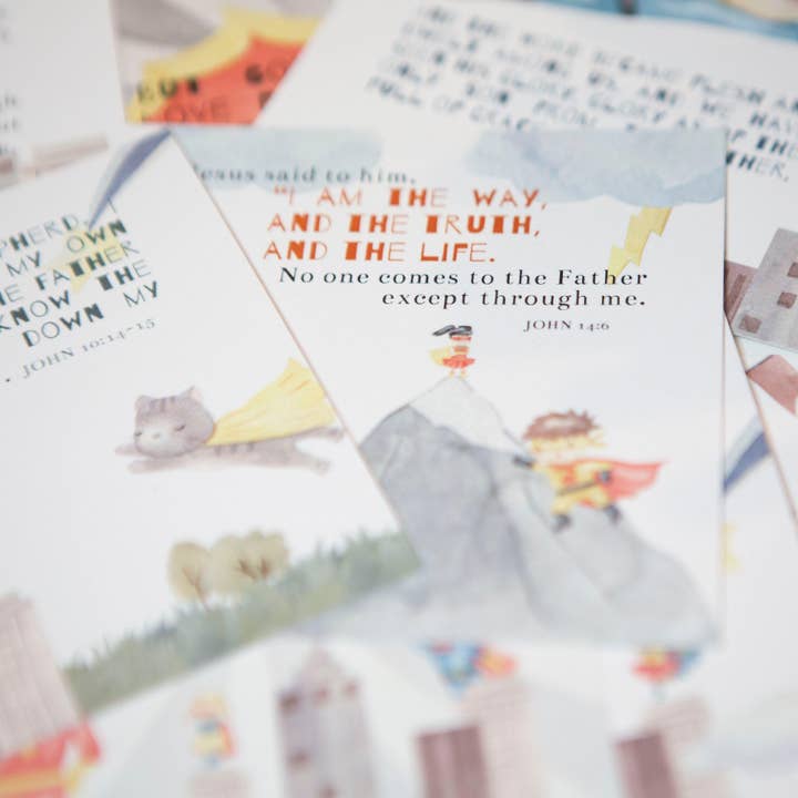 Chosen & Cherished - Wholesale Learning Cards - Kids & Baby - All About Jesus Kids Scripture Cards