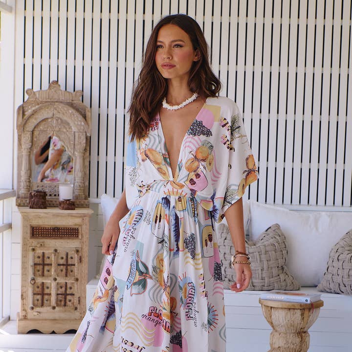 FLORIDA FEELS PRINT FIELDS MAXI DRESS and other Purchase Wholesale jo jax. Free Returns & Net 60 Terms on Faire trending on Faire.