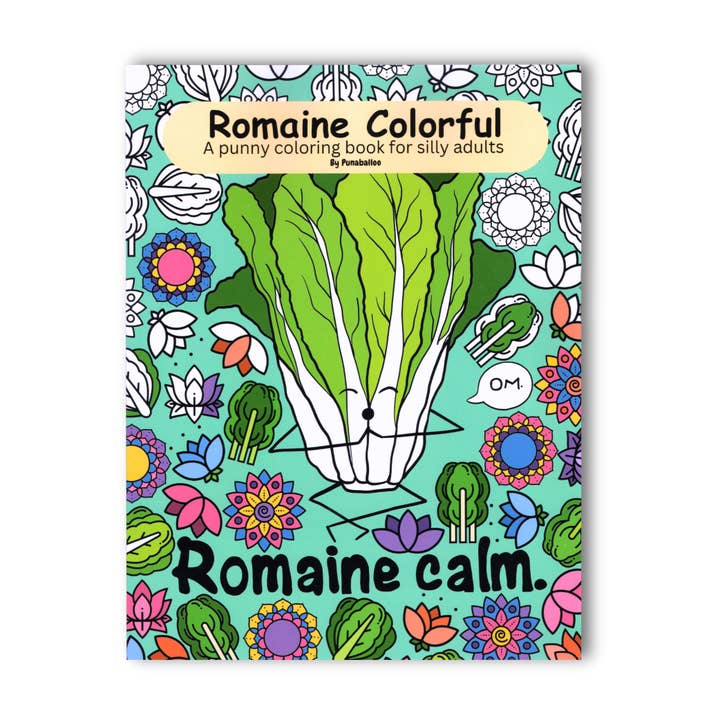 Romaine Colorful a Punny Coloring Book for Silly Adults for wholesale by Punaballoo