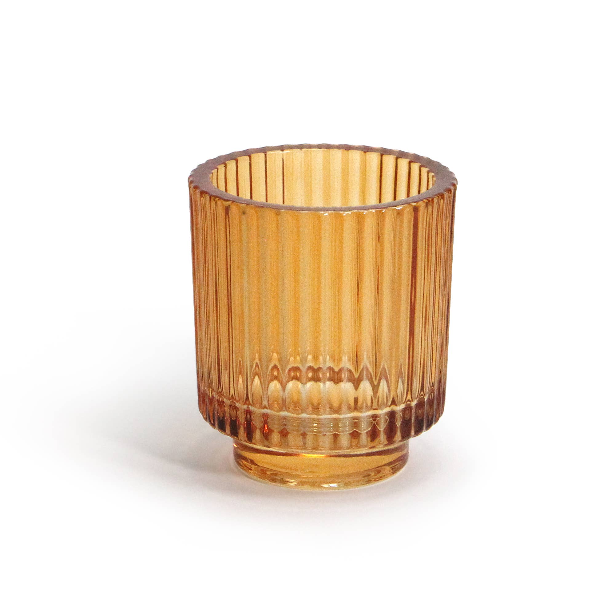 Galore Home – Suporte de vela por atacado – Porta Vela de Vidro Canelado (Altura 10 cm x Diâmetro 9 cm)6