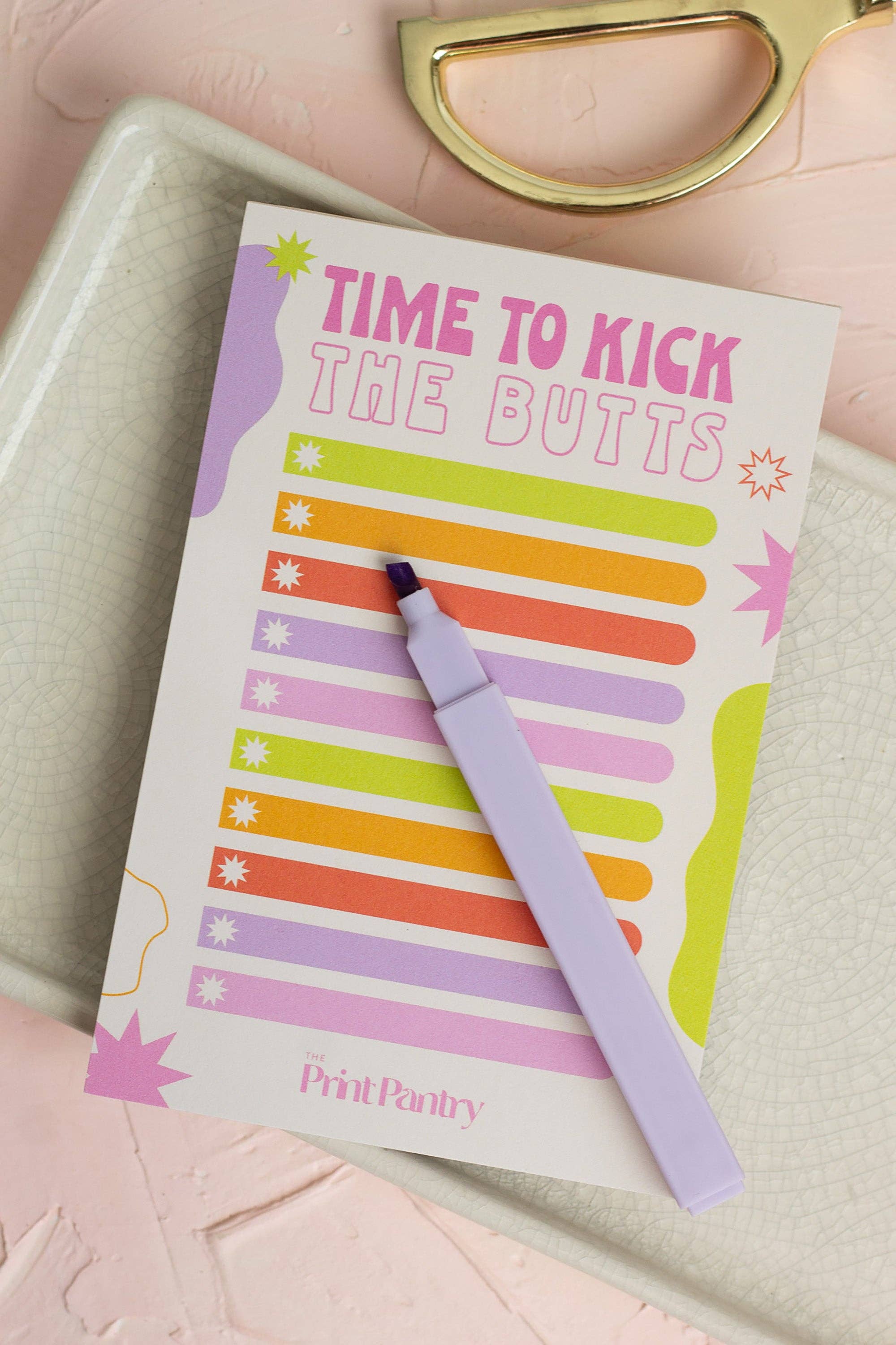 The Print Pantry - Wholesale Notepad - Kick the Butts Notepad4