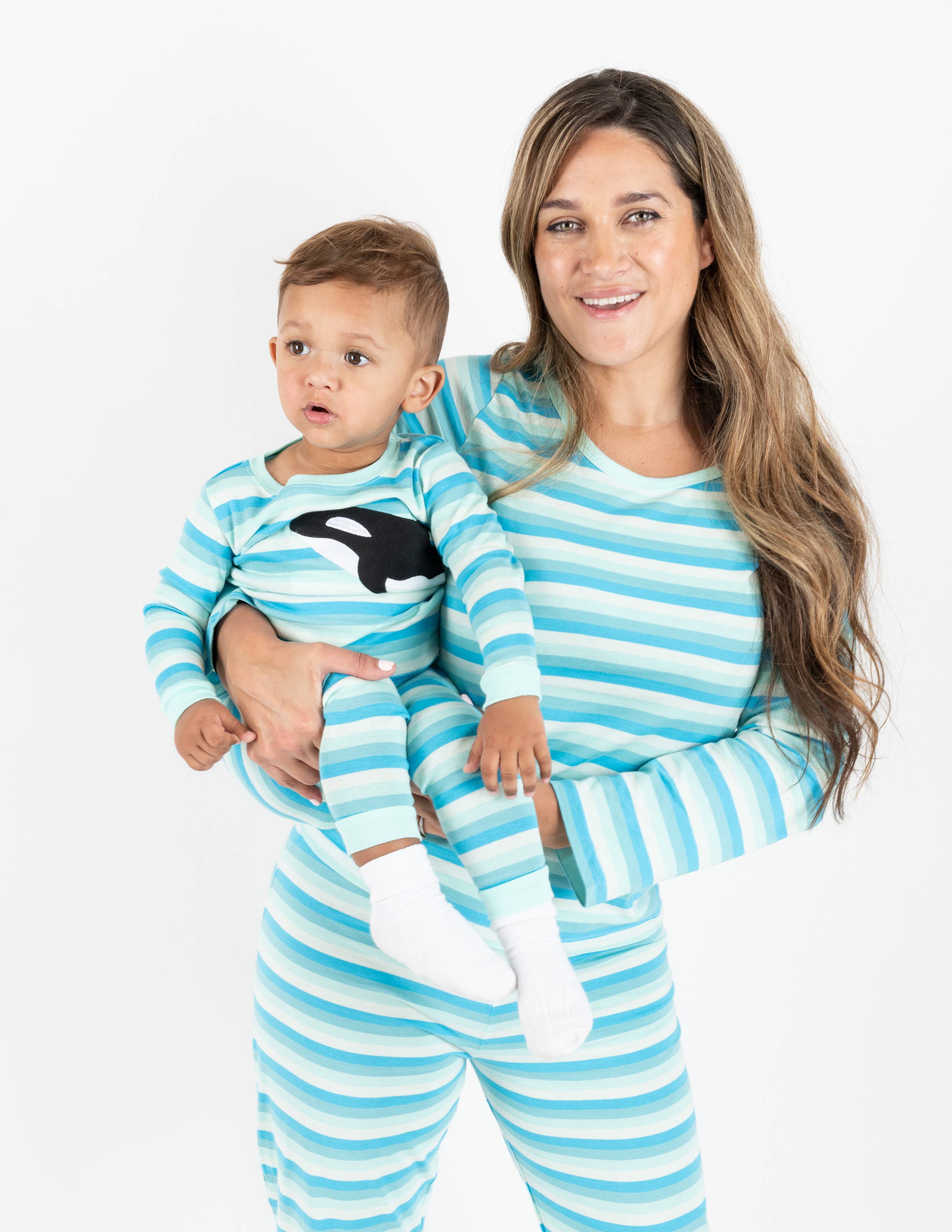 Leveret Pajamas - Wholesale Sleepwear Set - Women's - Womens Two Piece Cotton Pajamas Stripes15