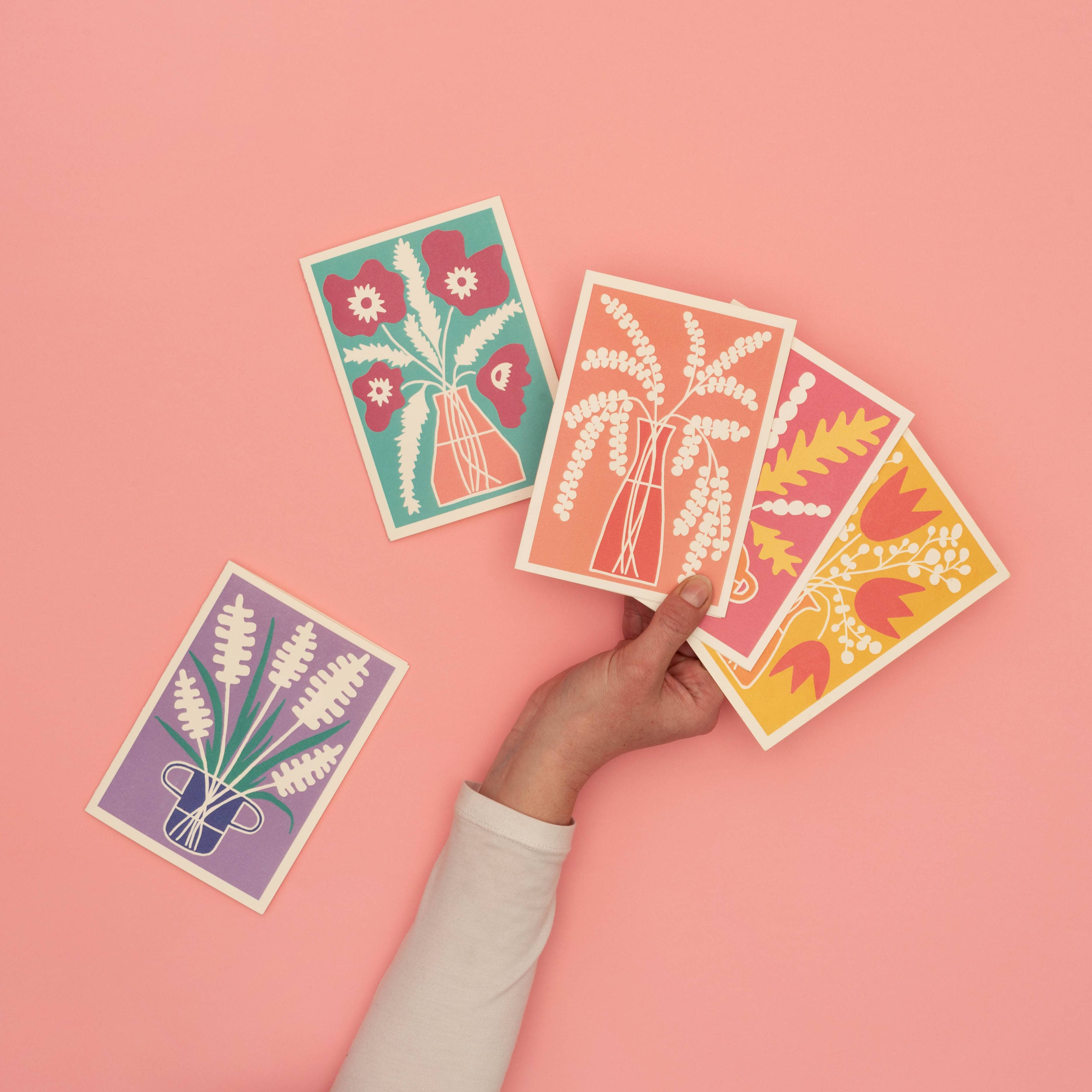 Studio Wald - UK Made – wholesale Vardagliga hälsningskort – Hälsningskort för alla tillfällen - Vas - Eukalyptus1