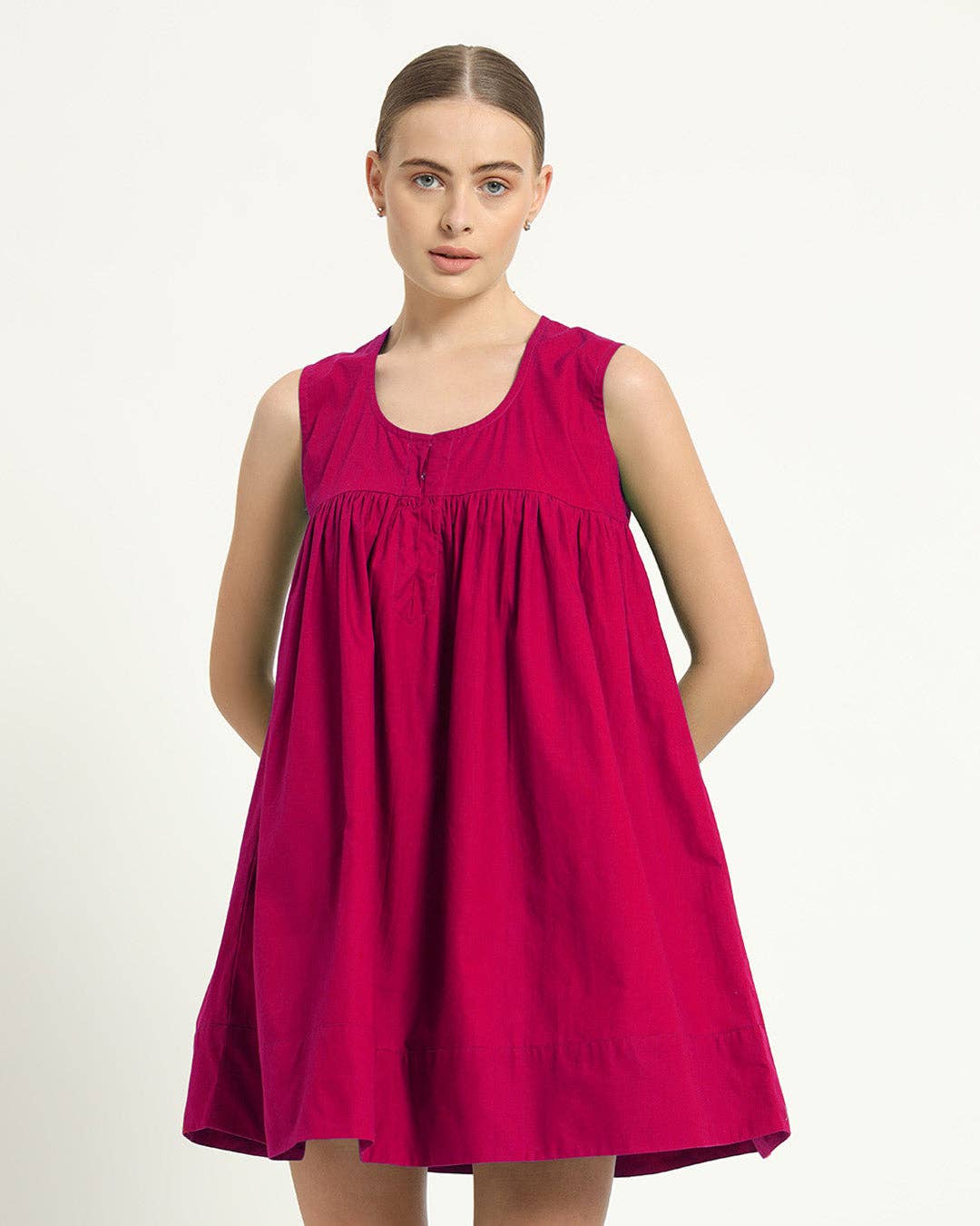 Thevasa - Wholesale Dress - Women's - The Jois Berry Cotton Dress3