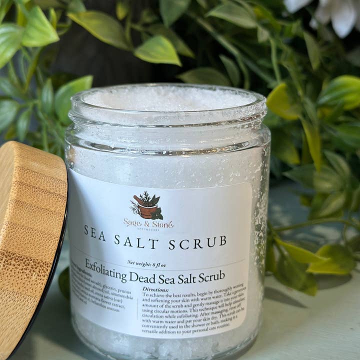 Sage & Stone Apothecary - Wholesale Body Scrub/Exfoliant - Exfoliating Dead Sea Salt Scrub1