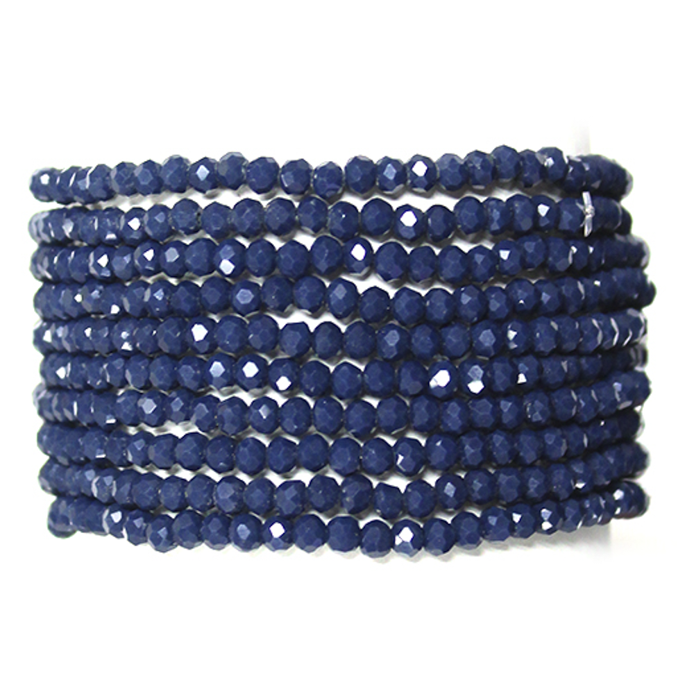 JOIA ACCESSORIES - Wholesale Beaded Bracelet - GLASS BEAD STRETCH MULTI BRACELET, SB 79388