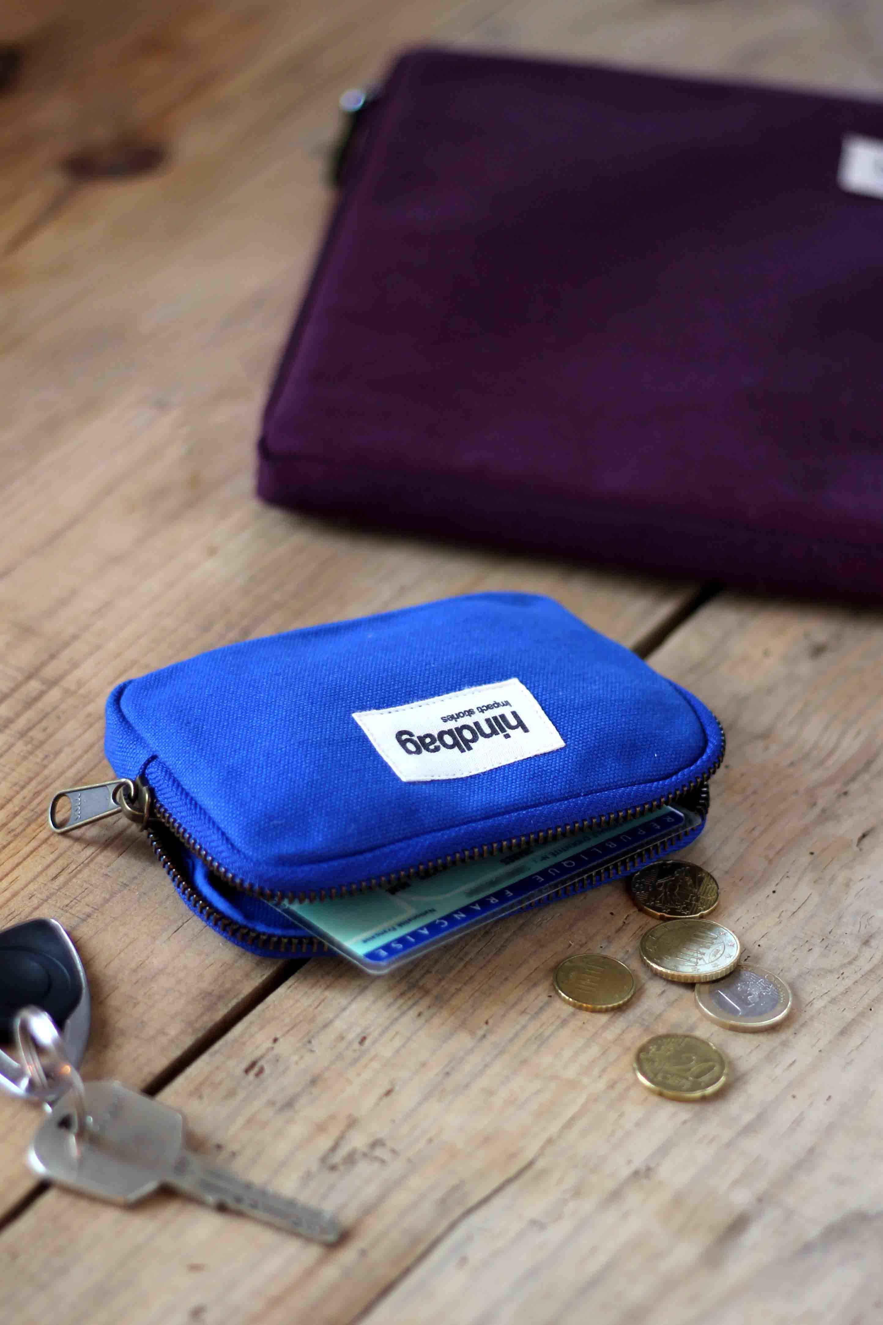 Hindbag - Wholesale Coin Purse - Women's - Lili Electric blue coin purse