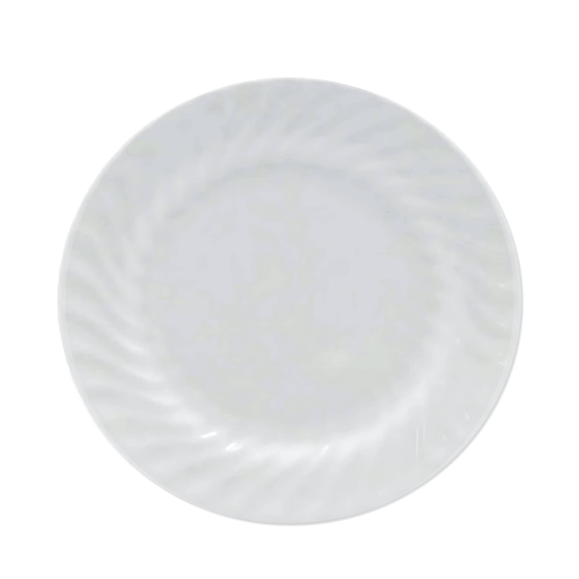 Lynns - Wholesale Dinner Plate - *Floral 7½-Inch Porcelain Dessert Plate with Rippled Swirls0