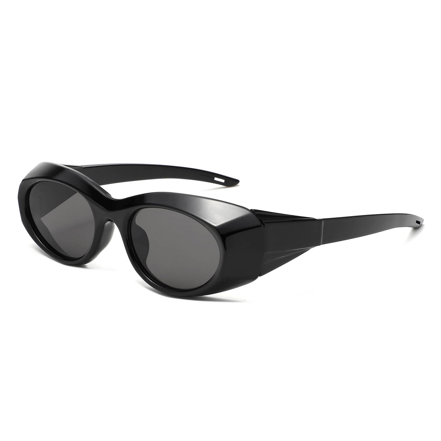 Cramilo Eyewear - Wholesale Sunglasses - Women's - Y2K Oval Retro Wrap Chunky Sunglasses 2