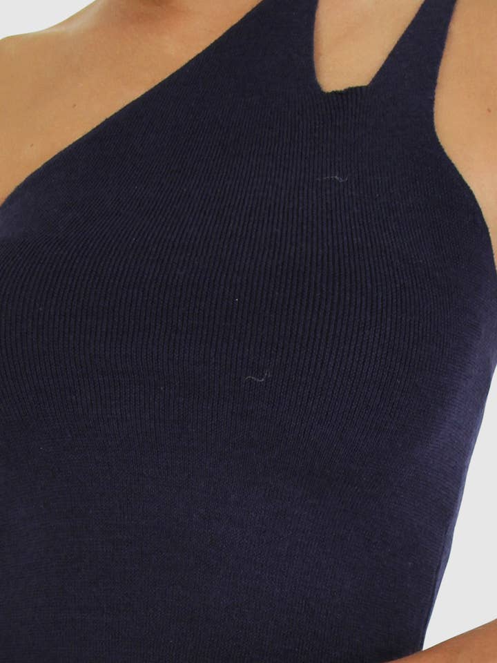 belle & bloom - Wholesale Knit Top - Women's - Symphony Double Strap Knit Crop - Navy4