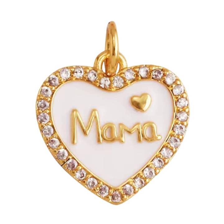 Mama Coração Branco | Encanto por atacado de Coco Luna Collection