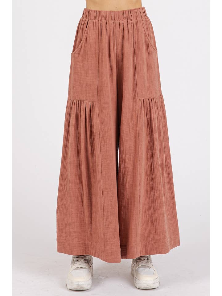 ELASTISKE ELASTISKE TALJEBUKSER MED BREDE BEN for engroshandel hos mittoshop