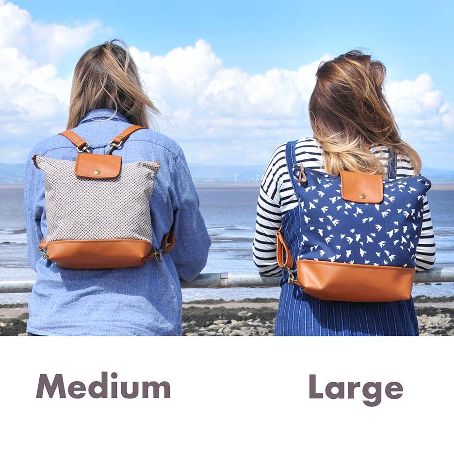 Lauren Holloway - Wholesale Backpack - Women's - Willow Convertible Backpack - Shibori2