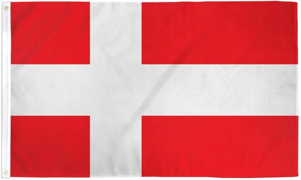 Flags Importer - Wholesale Flag - Denmark Flag 3x5ft Poly1