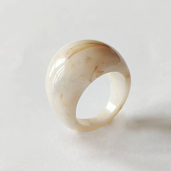 KK Bloom – wholesale Cocktail/statement ring – Original 9 Colors Geometric Resin Ring
