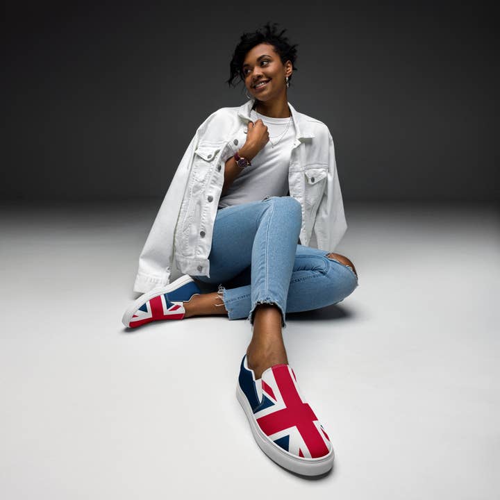 Jolly & Goode - Wholesale Slip On Sneakers - Women's - Women’s Union Jack Slip-On Shoes1