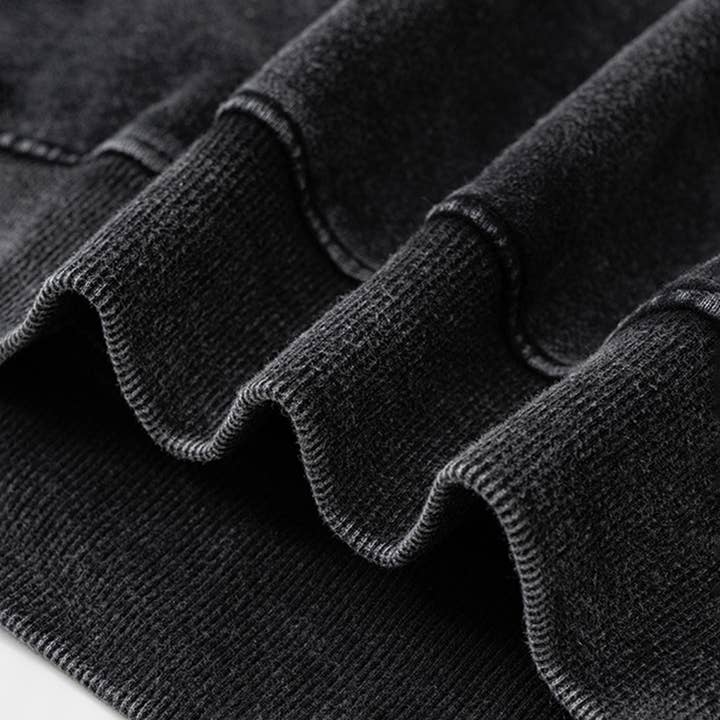 Sodalemon - Wholesale Hoodie - Women's - Washed loose hooded knitted plus-size sweatshirt7