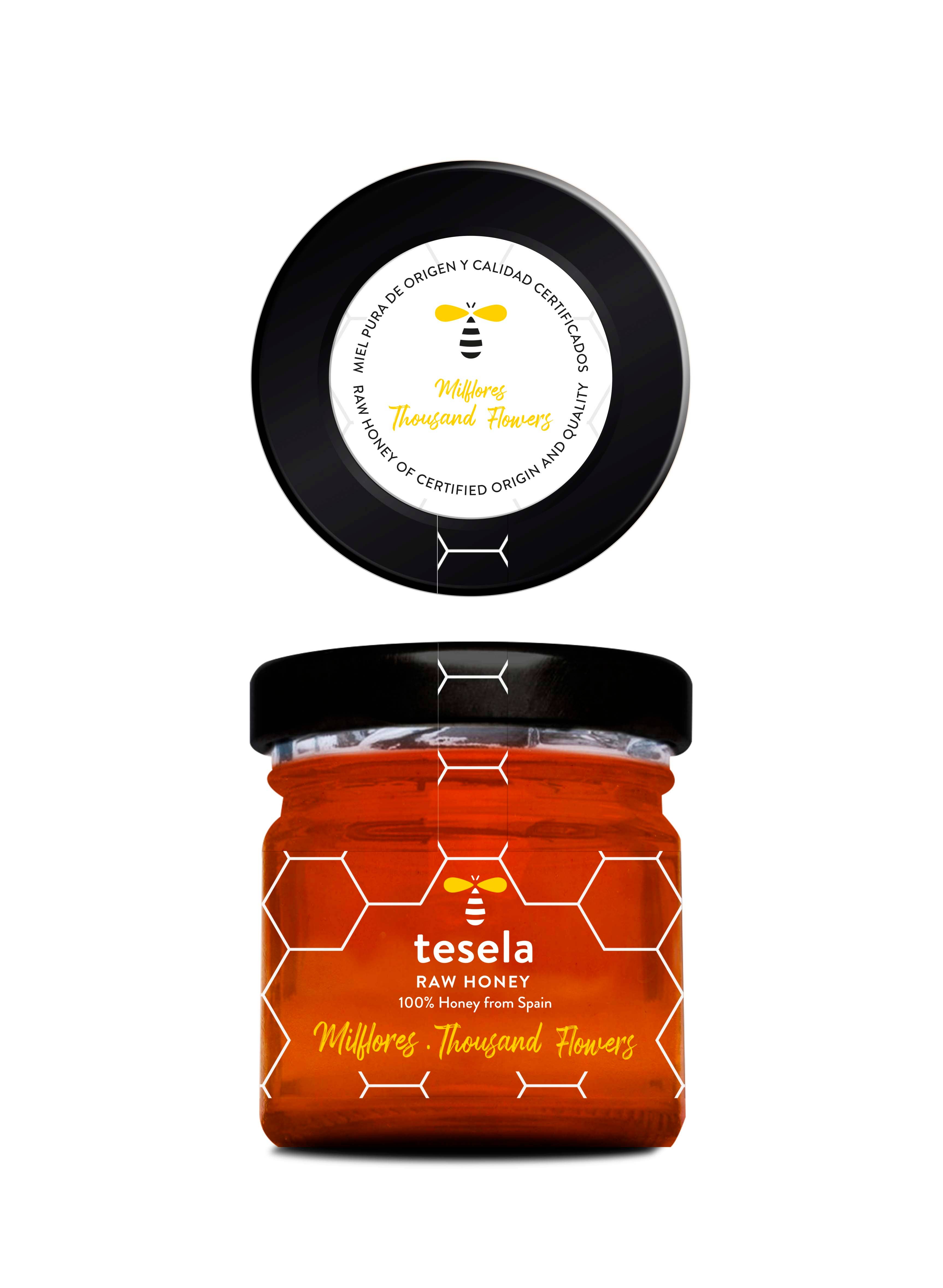 TESELA NATURA, S.L. - Vendita all'ingrosso Miele - Confezione regalo TESELA con miele crudo e polline d'api 2