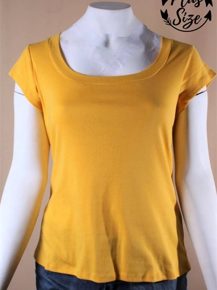 Damen Übergröße Rundhals Kurzarmshirt für den Großhandel von Good Stuff Apparel