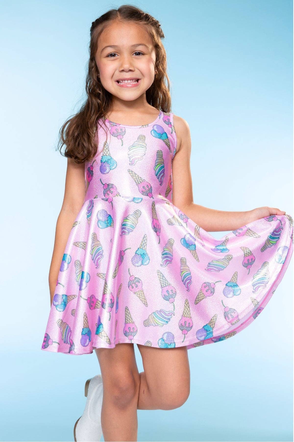PixieLane - Wholesale Dress - Kids - Glitter Tank Super Twirl Dress28