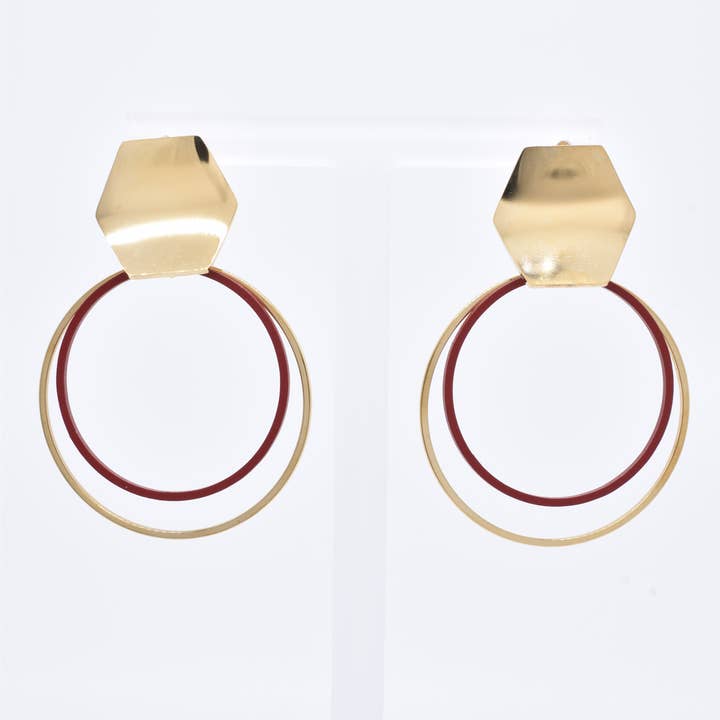 EARRINGS - BO100125OR-RG for wholesale by Kapyco