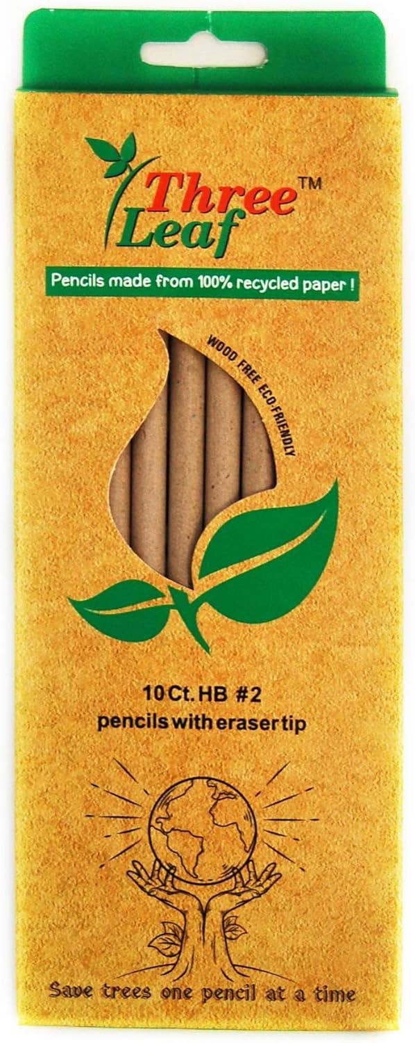 Three Leaf Products – wholesale Pencil – Three Leaf Recycled  Paper Pencils 10 Ct. (Pack of 72)1