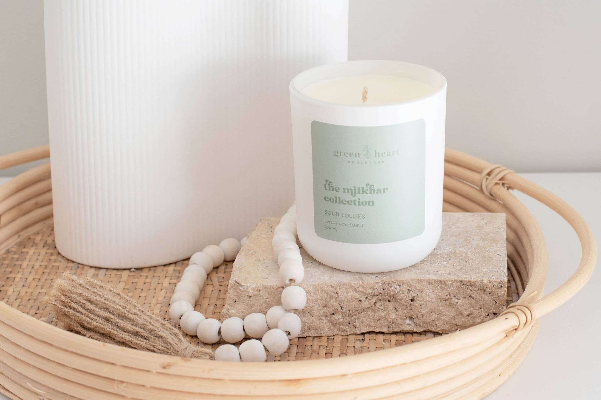 Green Heart Boulevard - Wholesale Jar/filled candle - Sour Lollies soy candle4