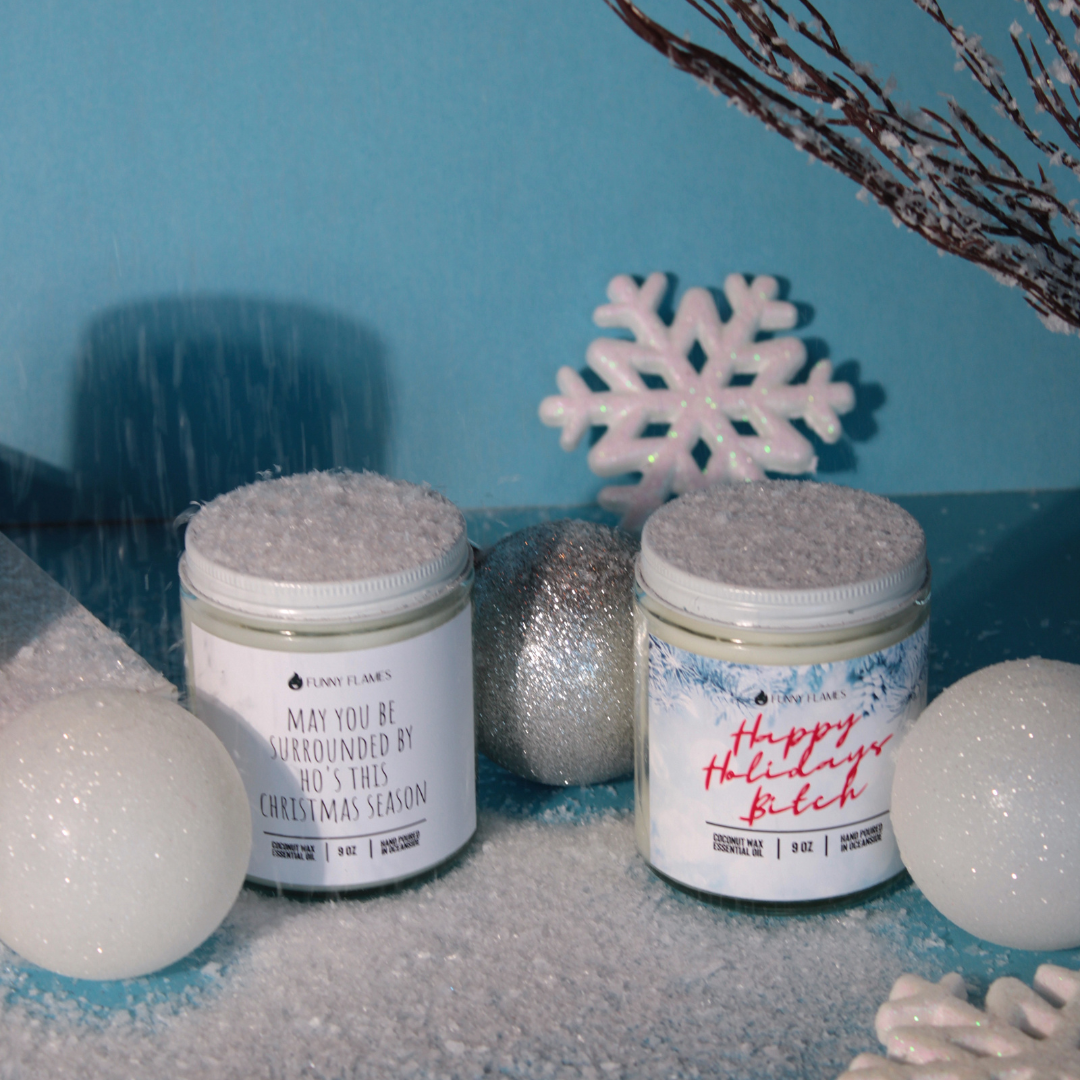 Funny Flames Candle Co - Les Creme - Wholesale Jar/Filled Candle - Holiday 2025 Best Sellers Collection 9oz Candles106