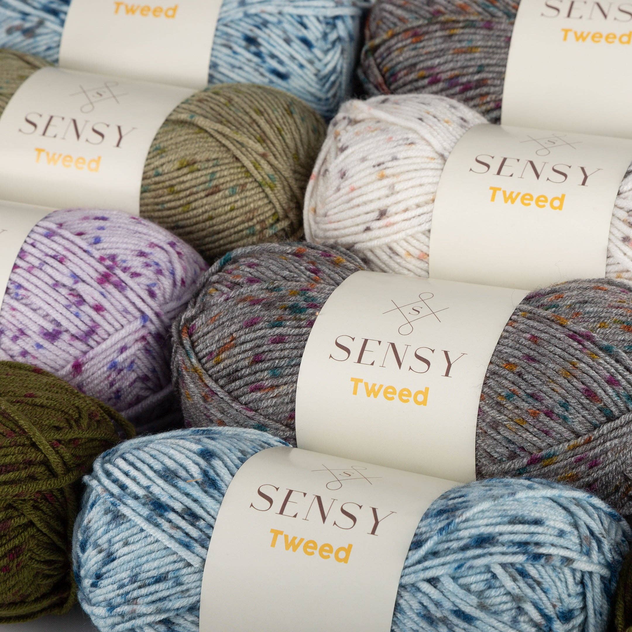 Sensy - Wholesale Yarn - Sensy Tweed Yarn, 3.5 oz, 214 Yards, Gauge 4 Medium17