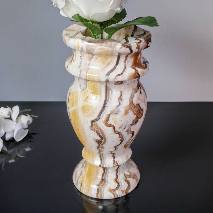 OnyxBowl - Wholesale Vase - Stone Flower Vase Hand Crafted from Genuine Onyx0