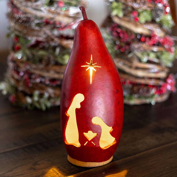 Nativity Silhouette - Tall Lit for wholesale by Meadowbrooke Gourds
