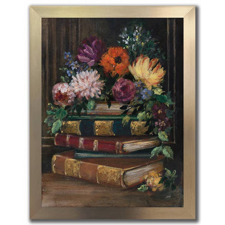 Books of Beauty II Framed Wall Art for wholesale by Streamline Art
