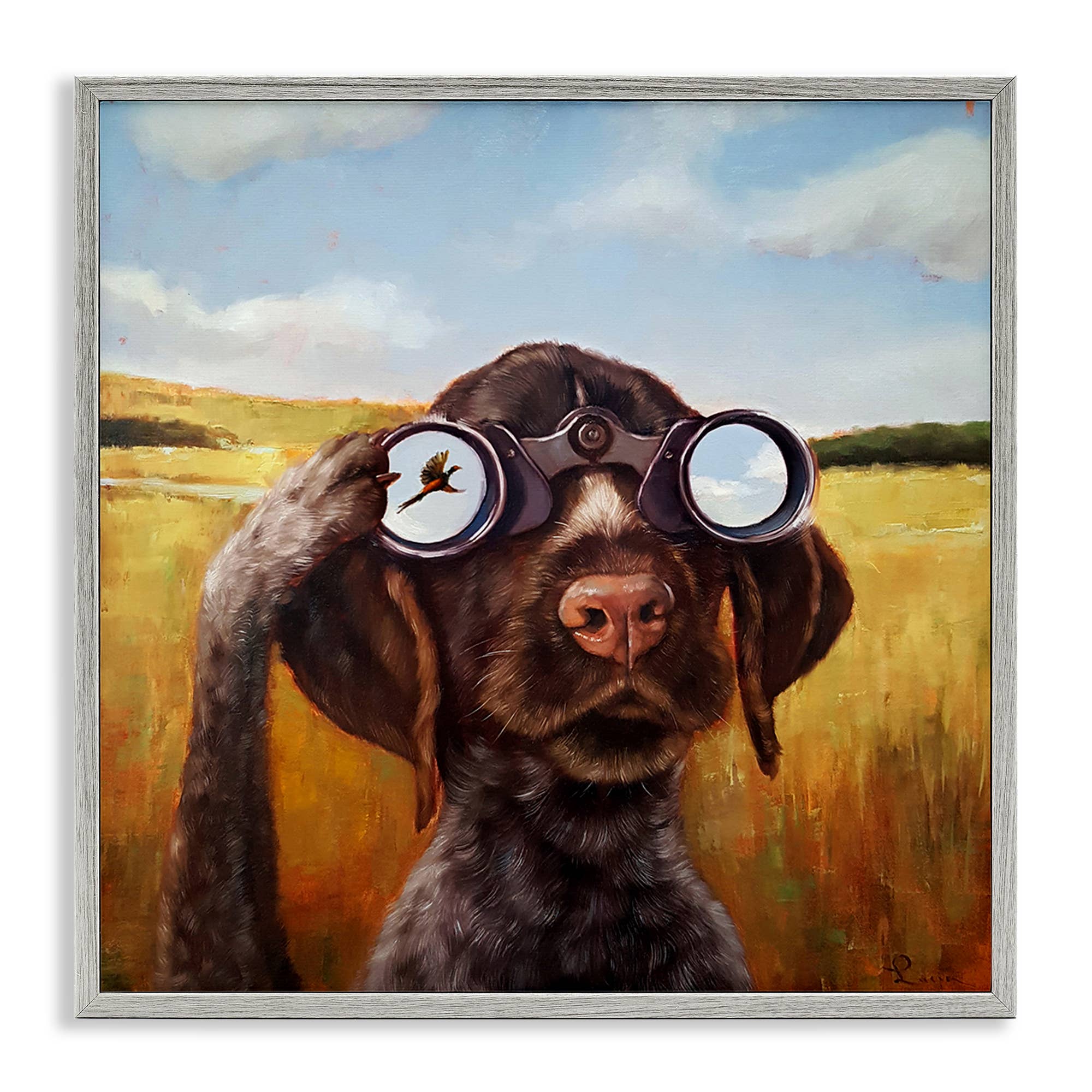 Stupell Industries - Wholesale Wall Sign - Dog Watching Bird Binoculars - Framed Wall Art16