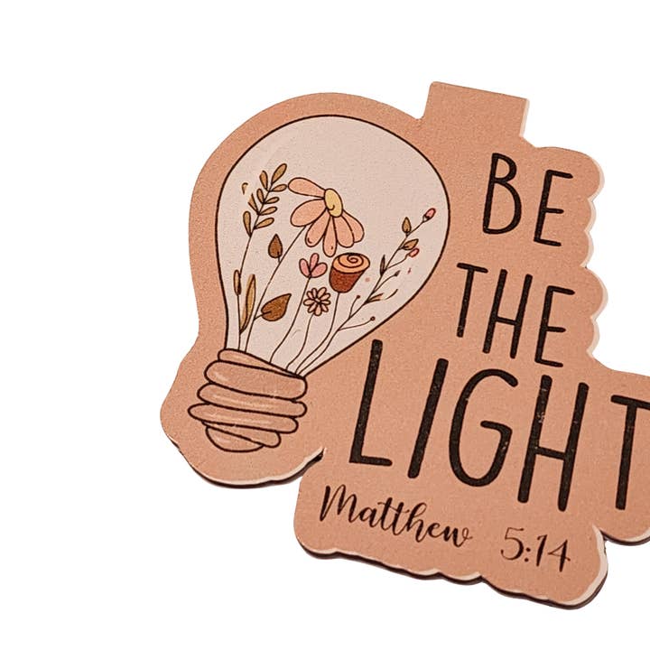 Be the Light Magnetic Bookmark for wholesale by Love Ann Joy Apparel, LLC
