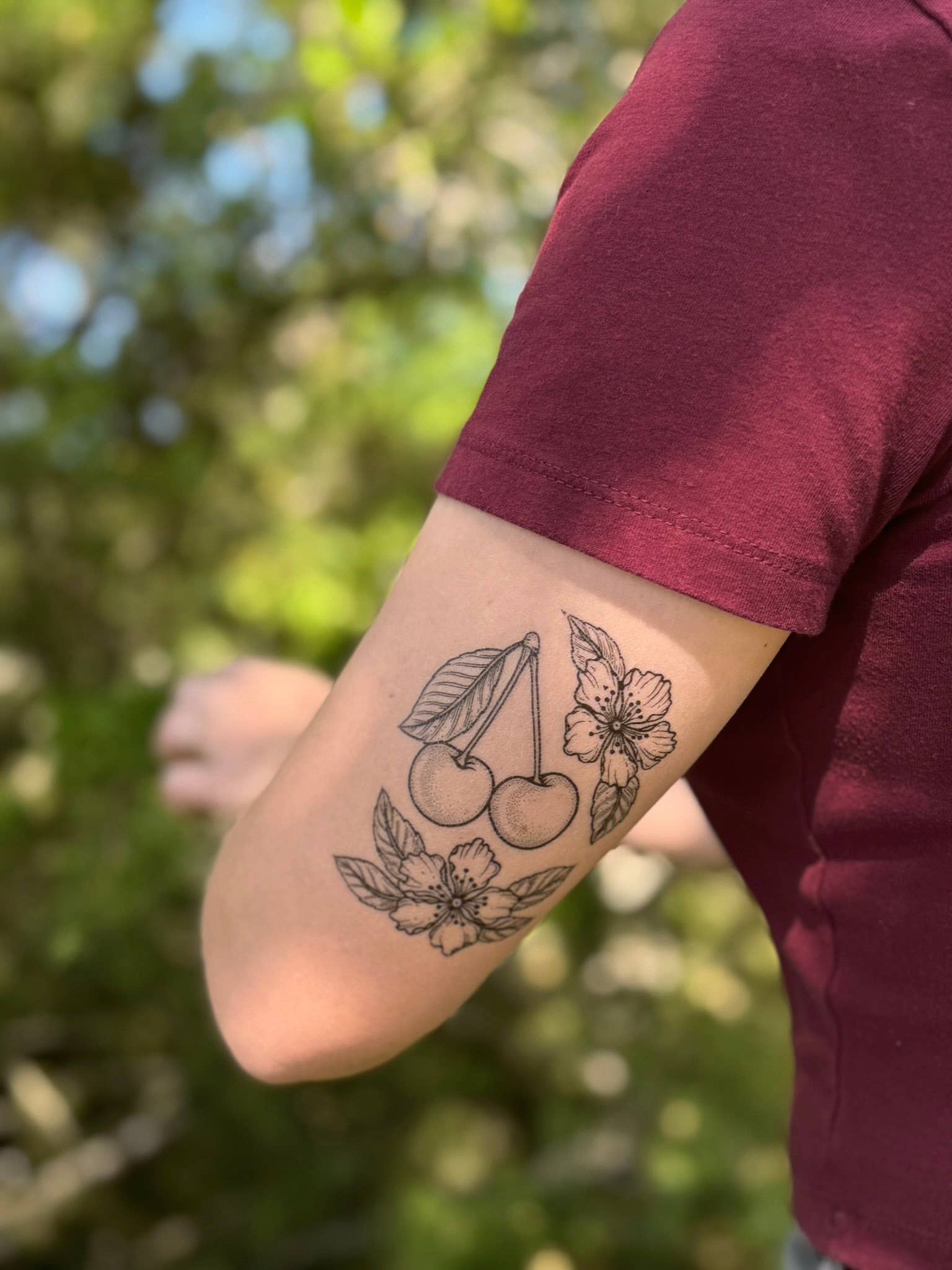 NatureTats - Vente Tatouages temporaires - Tatouage Temporaire Fleur de Cerisier