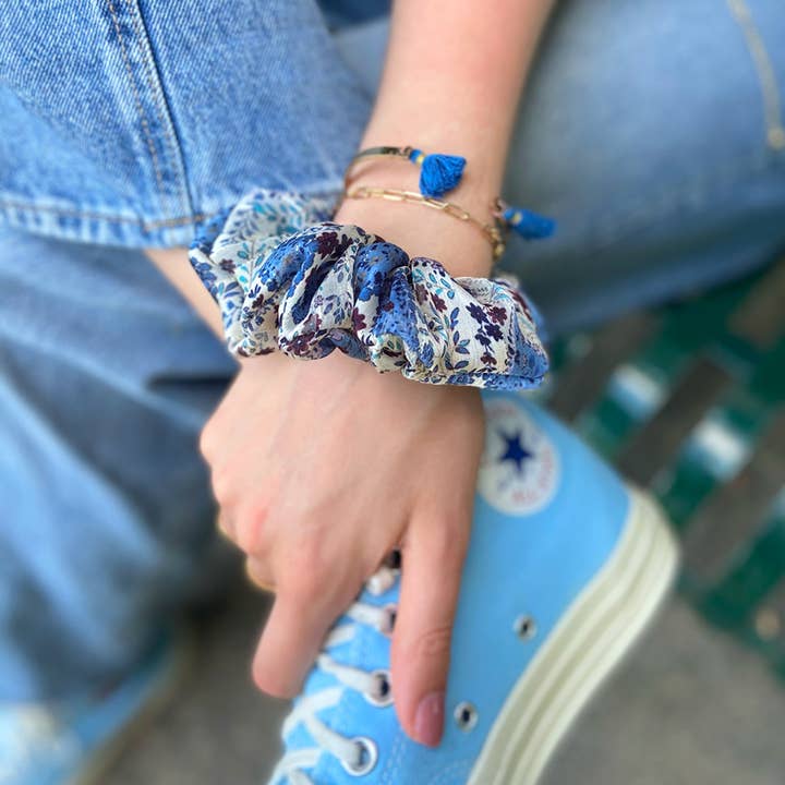 SARAH CHOUCHOU/polyester blue cashmere pattern for wholesale by Laure Derrey