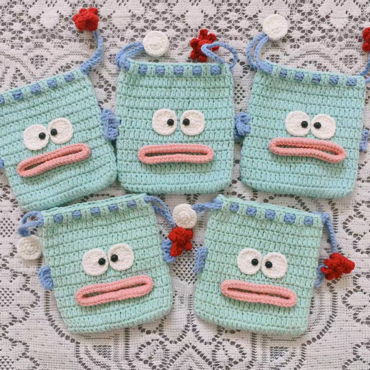 Ugly Fish Drawstring Bag for wholesale by Miss Peachy