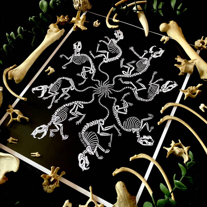 Soni Graves - Wholesale Art Print - Rat King Print, Letter Size, Spooky Whimsical & Creepy2