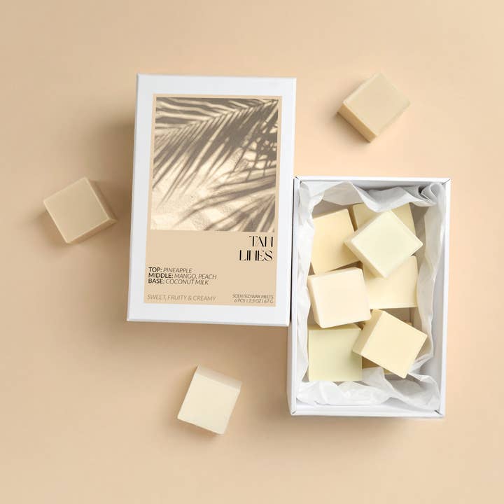 Tan Lines Coconut Soy Wax Melts for wholesale by Scentifica
