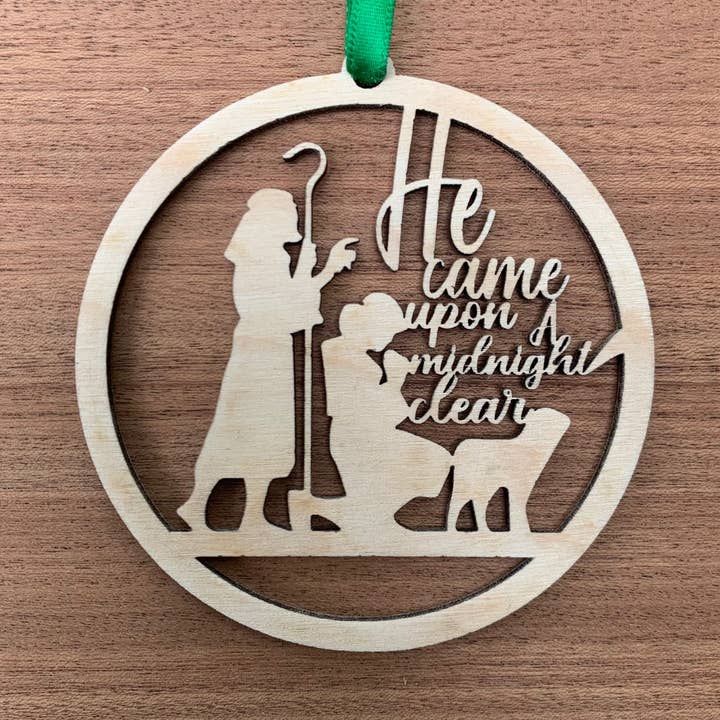 Laser Cut Træ Julepynt, Midnat Klar for engroshandel hos Ian and Grace Laser studio