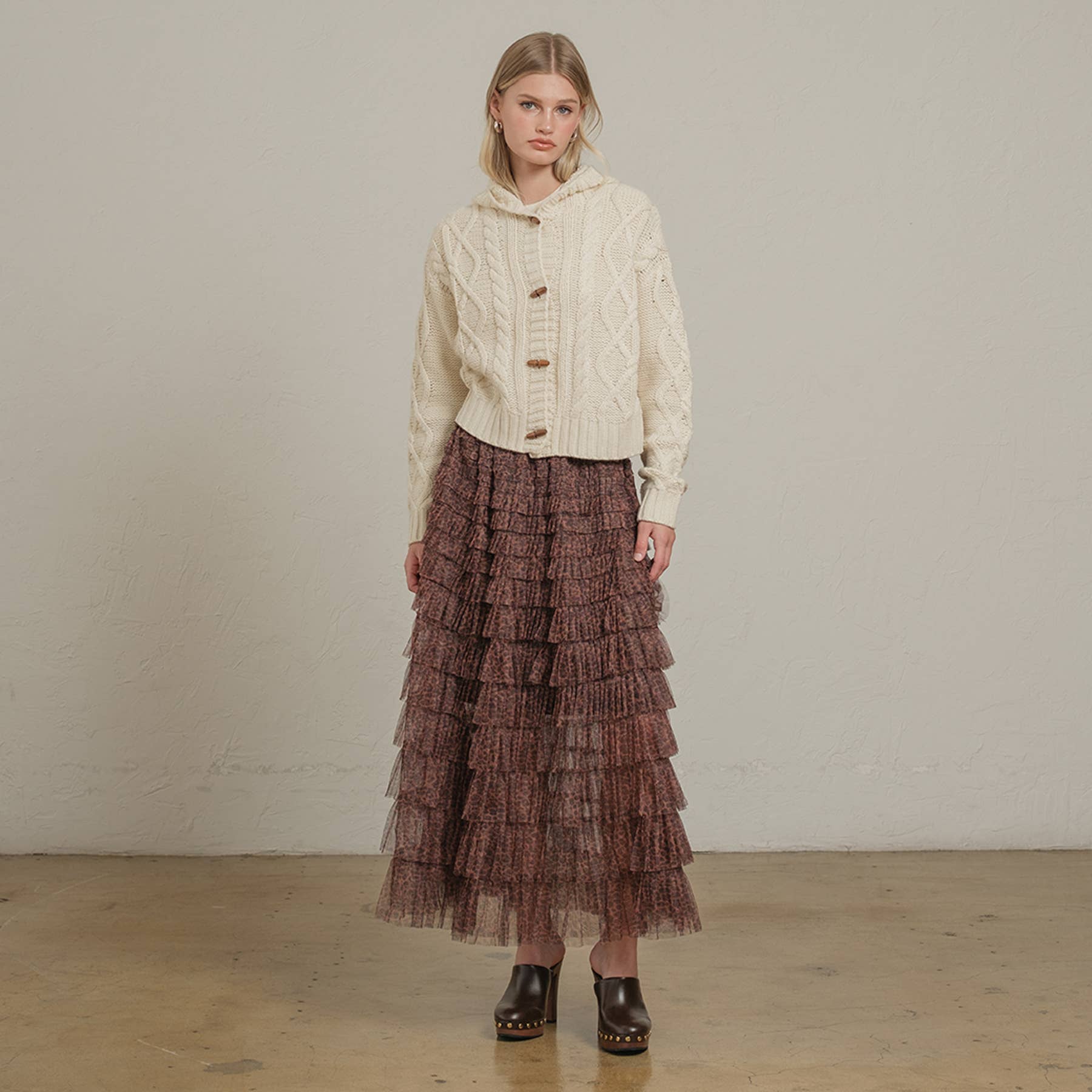 IVORY Hoodie toggle sweater cardigan - RSW1125 for wholesale on Faire6