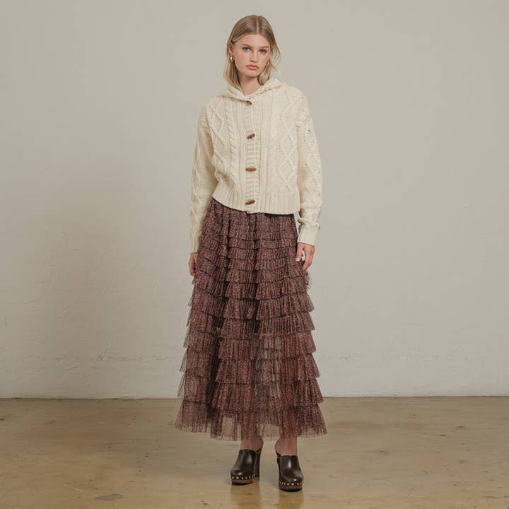 IVORY Hoodie toggle sweater cardigan - RSW1125 for wholesale on Faire6